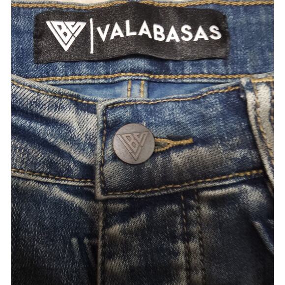 Valabasas Men's Tagged Stacked Denim Flare In Dirty Vintage Jeans Size 32 - Picture 14 of 16